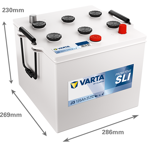 VARTA ProMotive SLI batteri 12V 125Ah J3-2