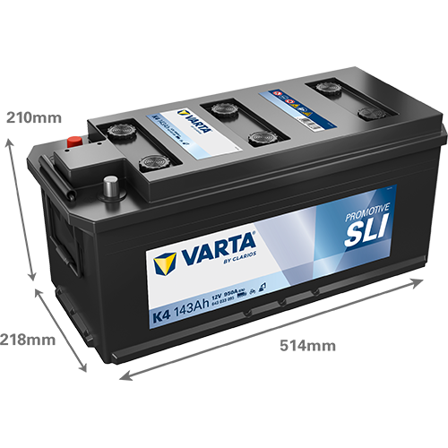 VARTA ProMotive SLI batteri 12V 143Ah K4-2