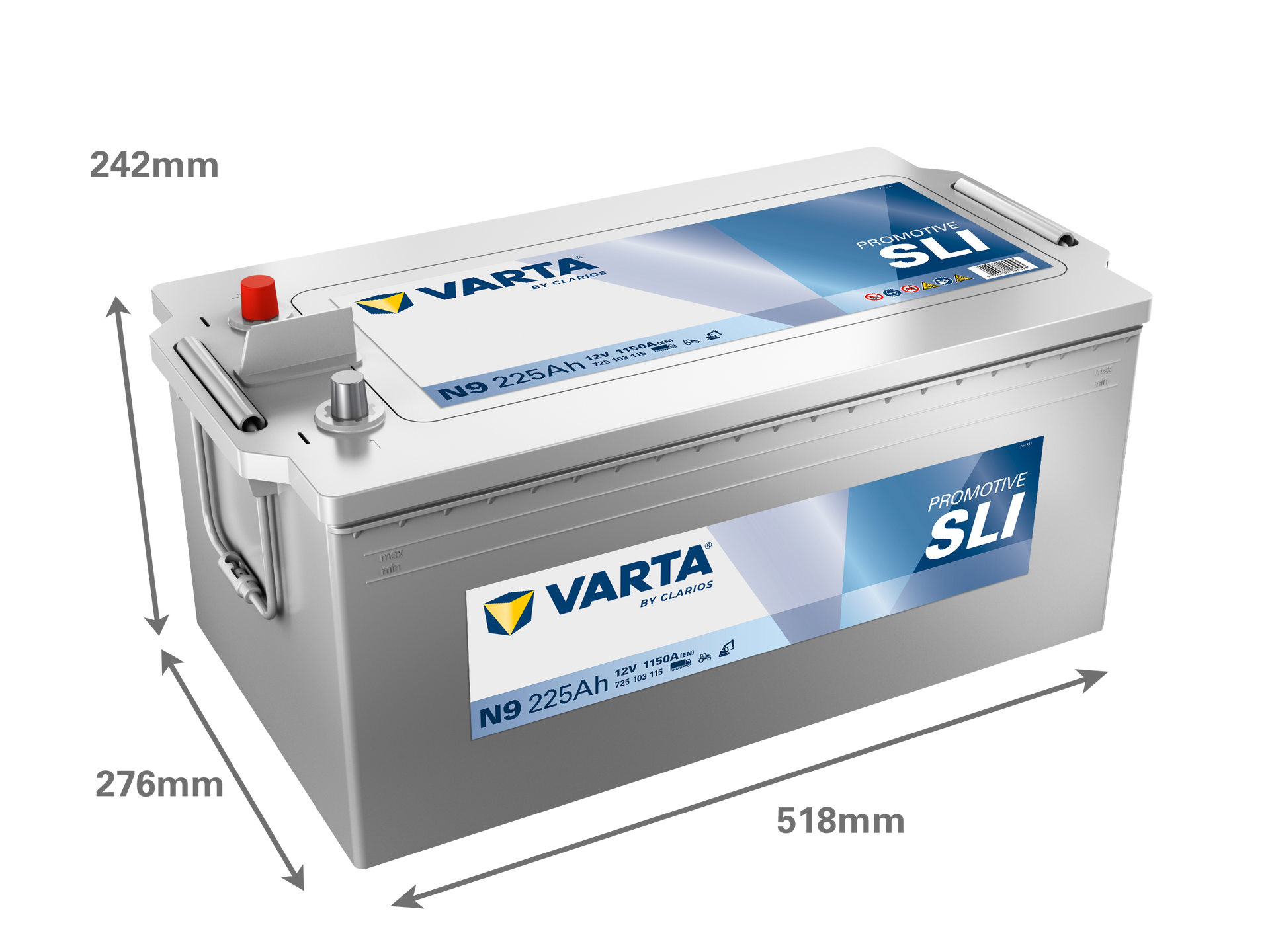 VARTA ProMotive SLI batteri 12V 225Ah N9