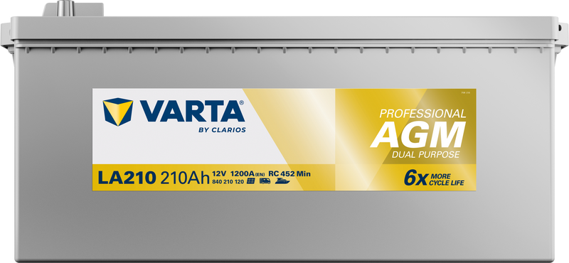 VARTA Professional Dual Purpose AGM batteri 12V 210Ah LA210-3