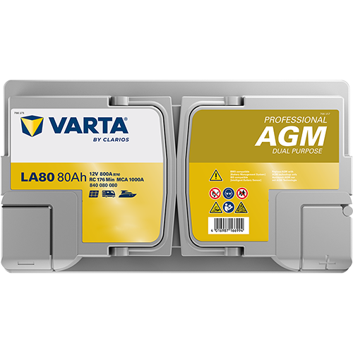 VARTA Professional Dual Purpose AGM batteri 12V 80Ah LA80-4