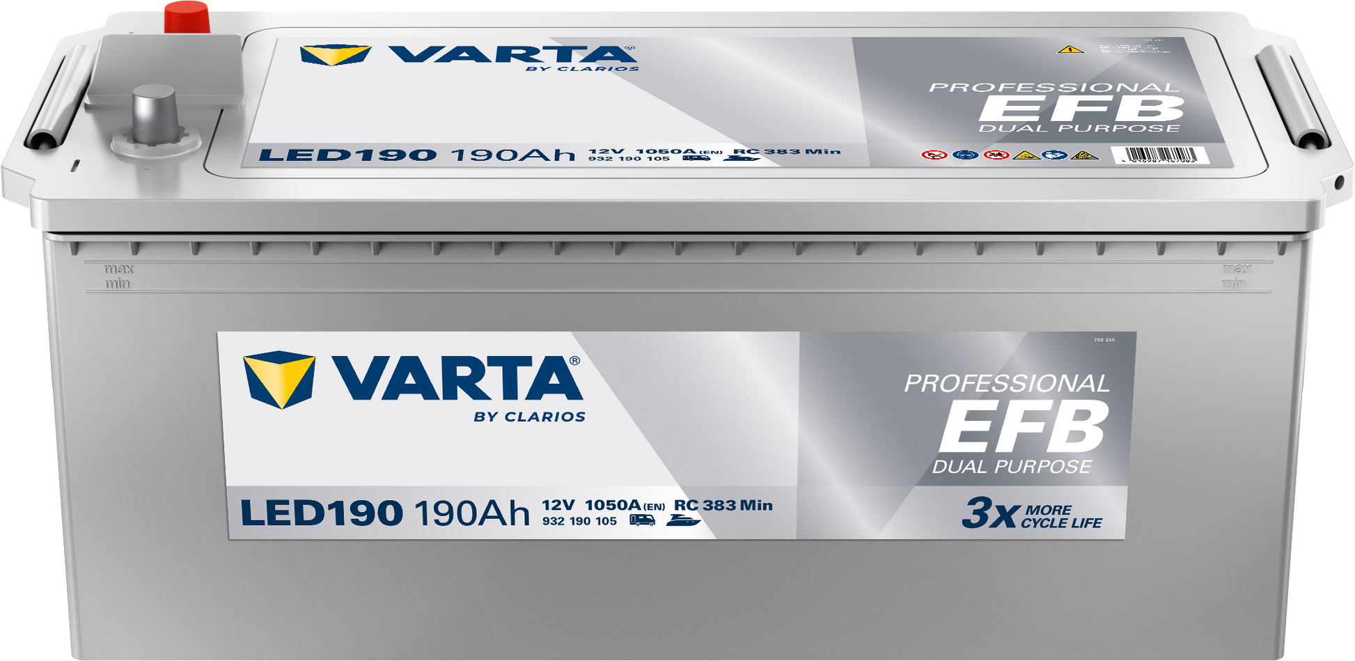 VARTA Professional Dual Purpose EFB batteri 12V 190Ah LED190-1