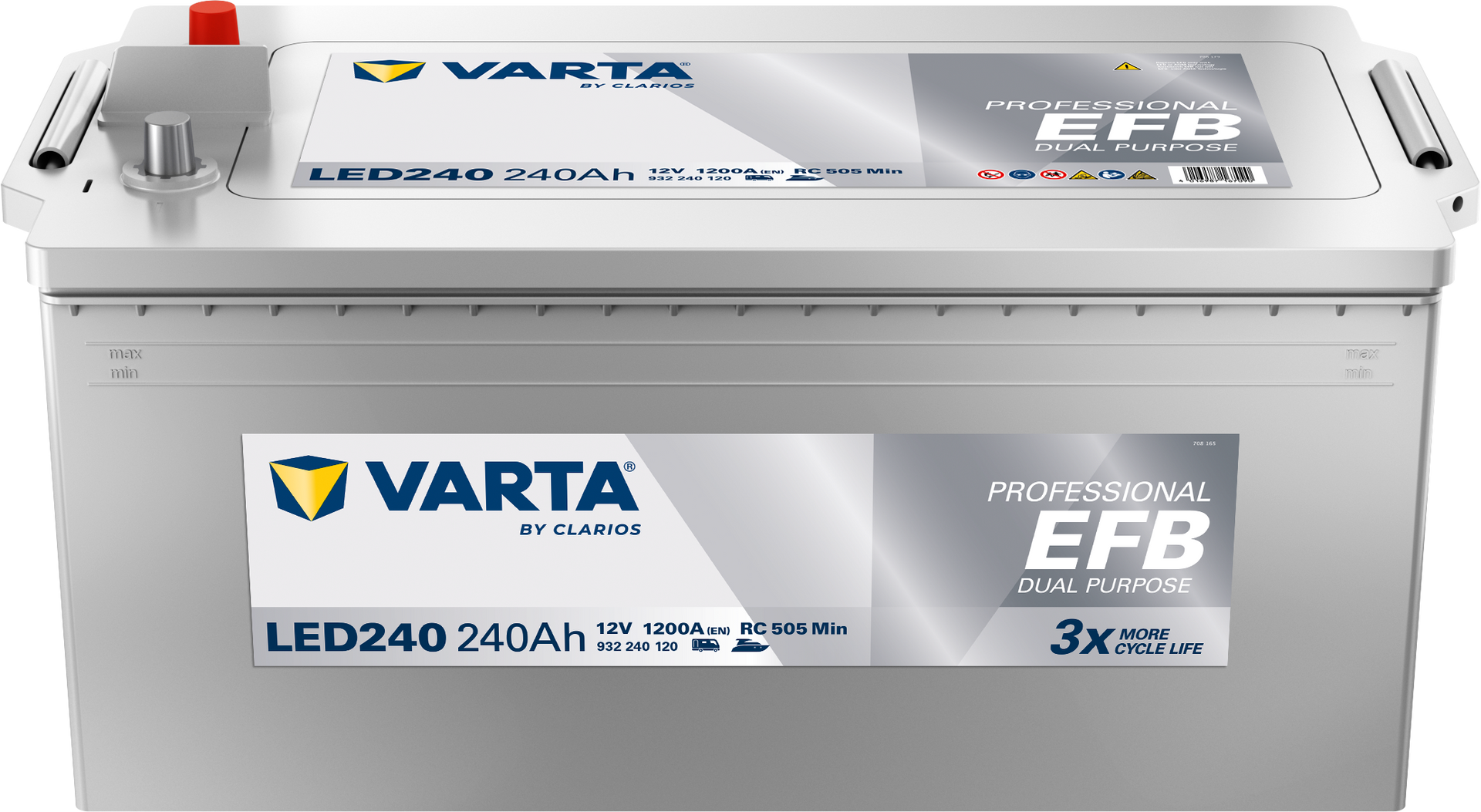 VARTA Professional Dual Purpose EFB batteri 12V 240Ah LED240