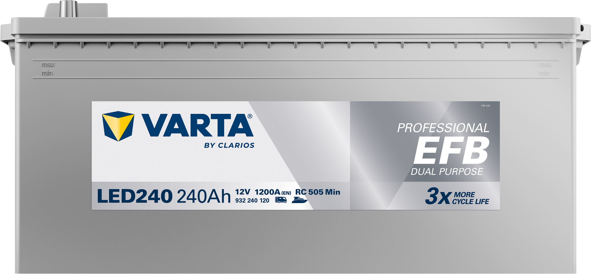 VARTA Professional Dual Purpose EFB batteri 12V 240Ah LED240-3