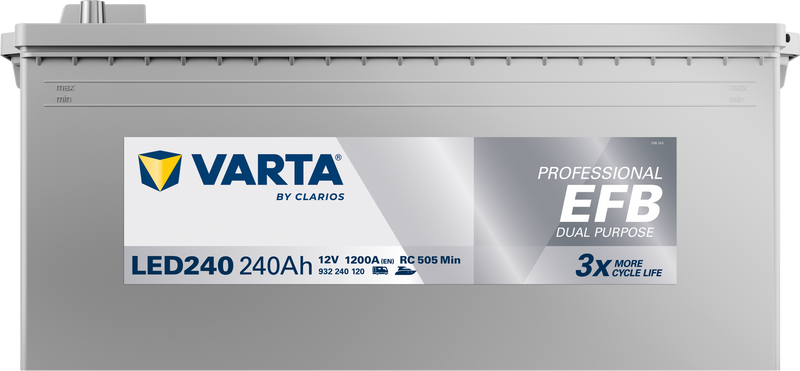 VARTA Professional Dual Purpose EFB batteri 12V 240Ah LED240-3