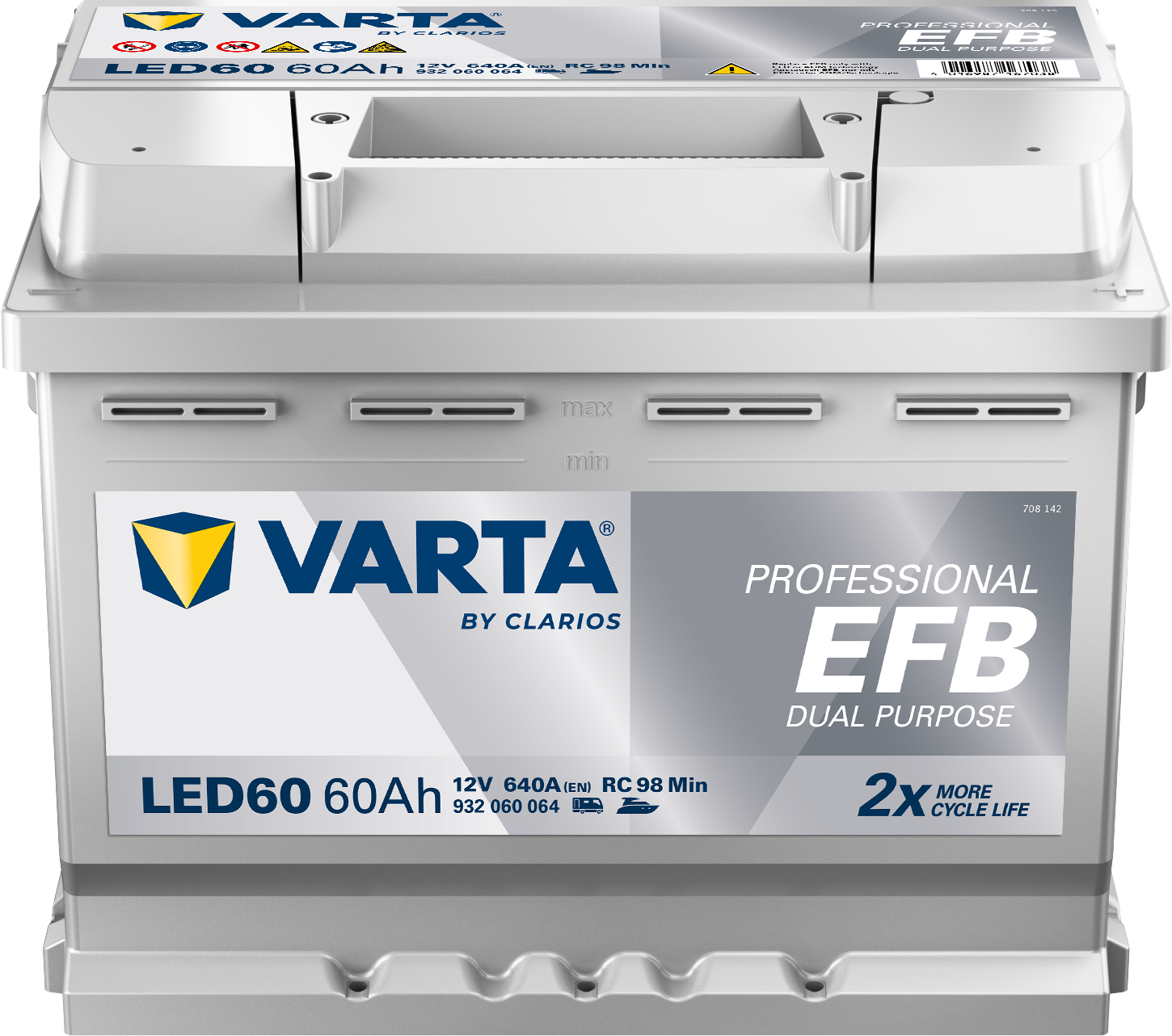 VARTA Professional Dual Purpose EFB batteri 12V 60Ah LED60-1