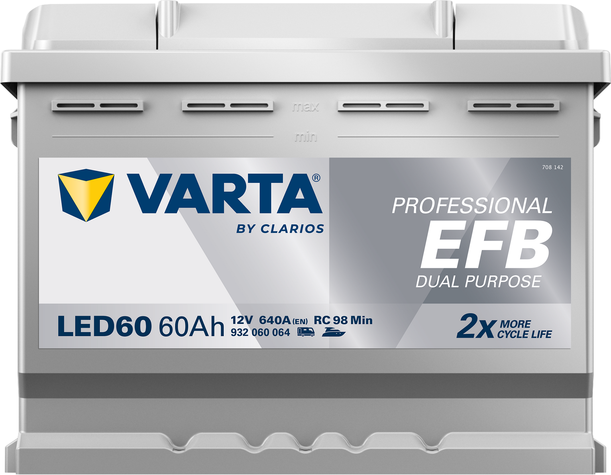 VARTA Professional Dual Purpose EFB batteri 12V 60Ah LED60-3