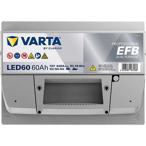 VARTA Professional Dual Purpose EFB batteri 12V 60Ah LED60-4