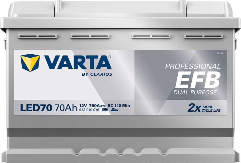 VARTA Professional Dual Purpose EFB batteri 12V 70Ah LED70-3