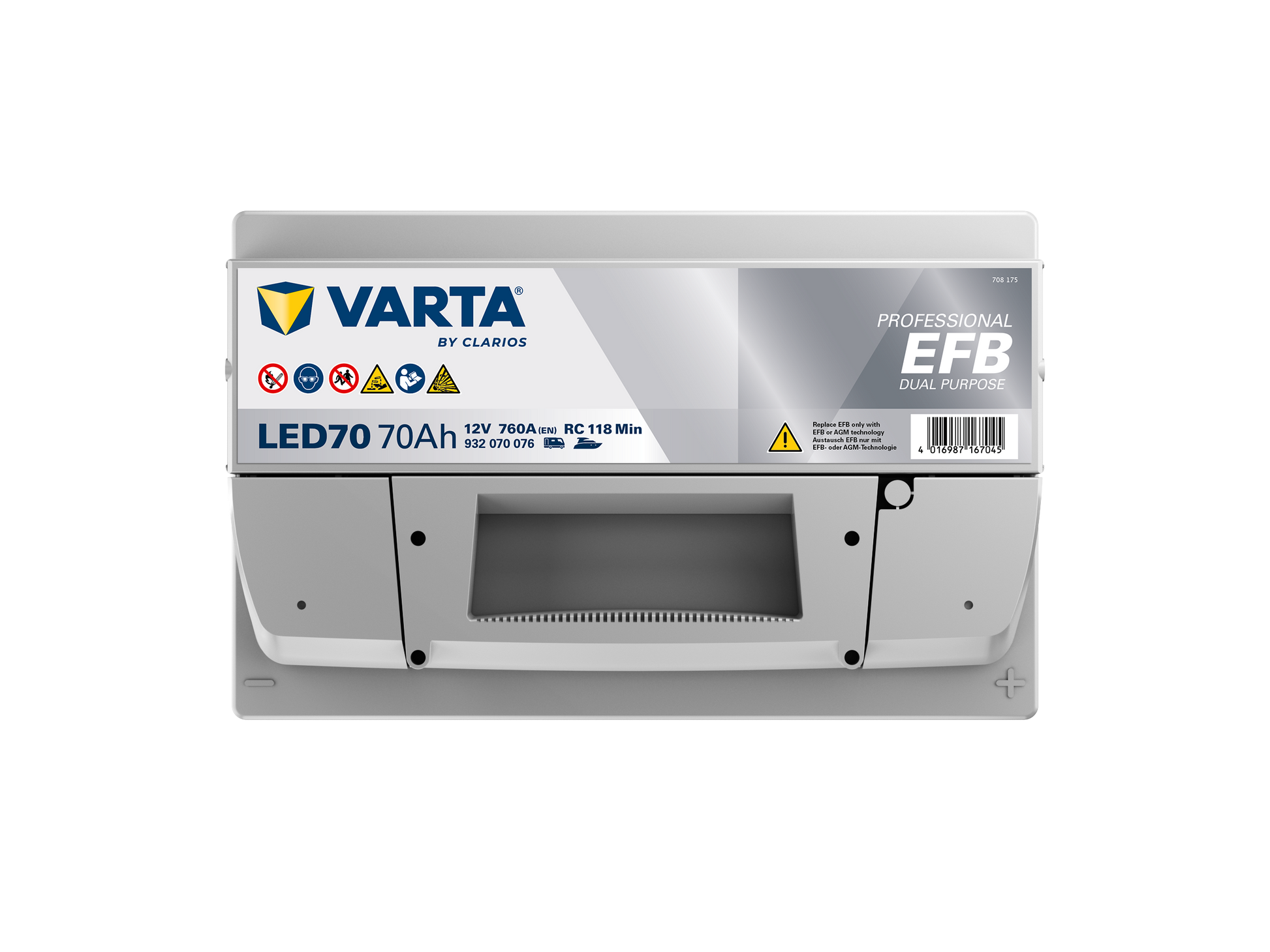 VARTA Professional Dual Purpose EFB batteri 12V 70Ah LED70-4