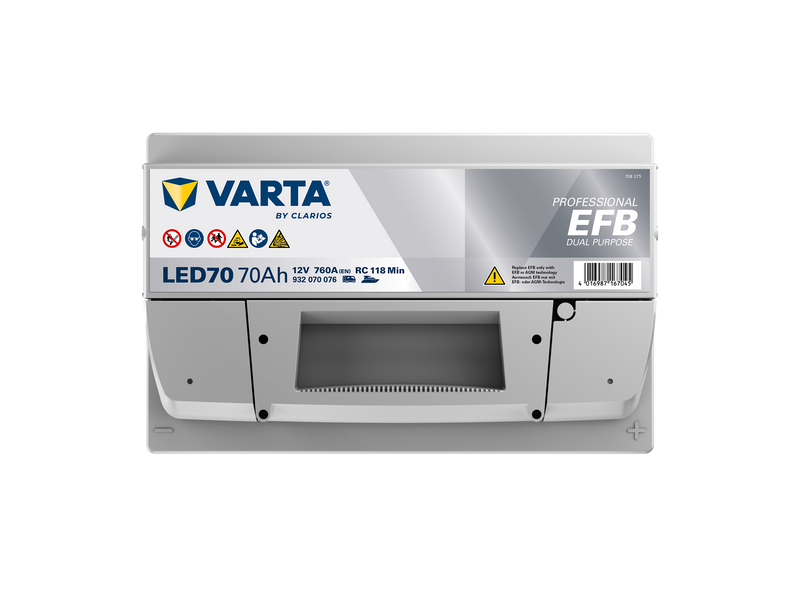 VARTA Professional Dual Purpose EFB batteri 12V 70Ah LED70-4