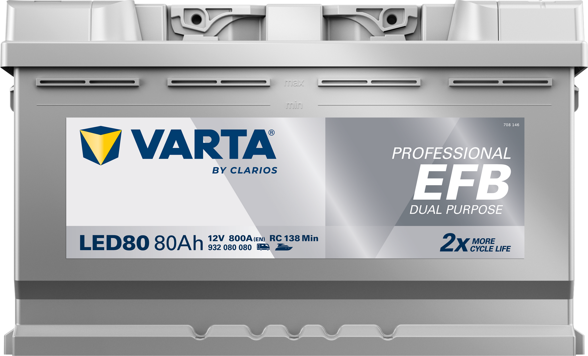 VARTA Professional Dual Purpose EFB batteri 12V 80Ah LED80-3