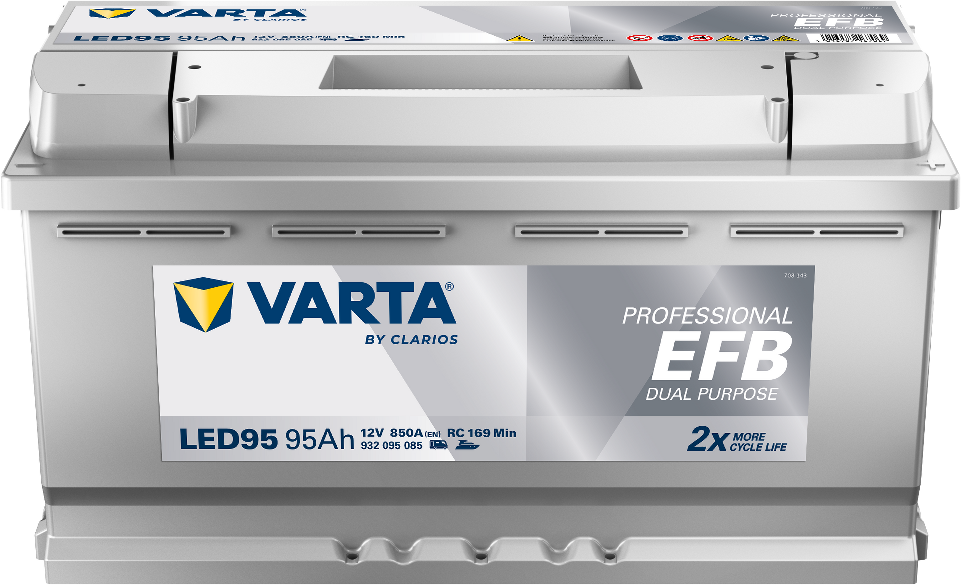 VARTA Professional Dual Purpose EFB batteri 12V 95Ah LED95