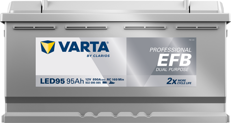 VARTA Professional Dual Purpose EFB batteri 12V 95Ah LED95-3