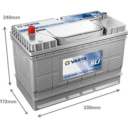 VARTA Professional Starter batteri 12V 105Ah LFS105-2