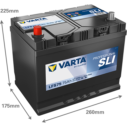 VARTA Professional Starter batteri 12V 75Ah LFS75-2