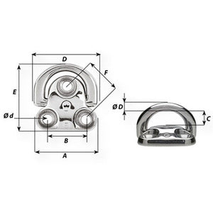Wichard Pad eye 6 mm-1