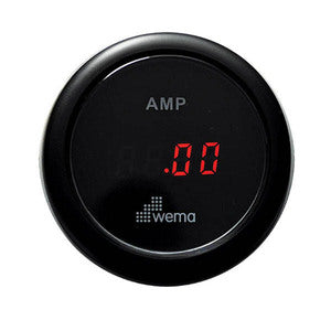 Wema Amp.meter sæt +/- 150 Amp Sort-1