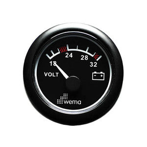 Wema Voltmeter 24 Volt Sort-1