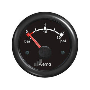 Wema Turbotryk instrument 0-2 barr Sort-1