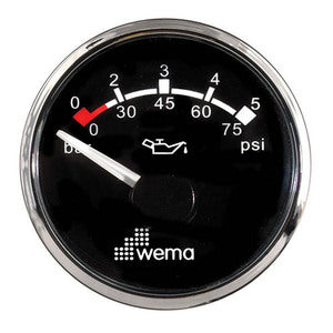 Wema Olietryk instr. 5 bar Sort RF-1