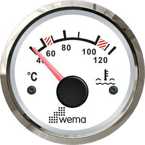 Wema Vandtemperatur instrument NMEA2000 Hvidt RF-1