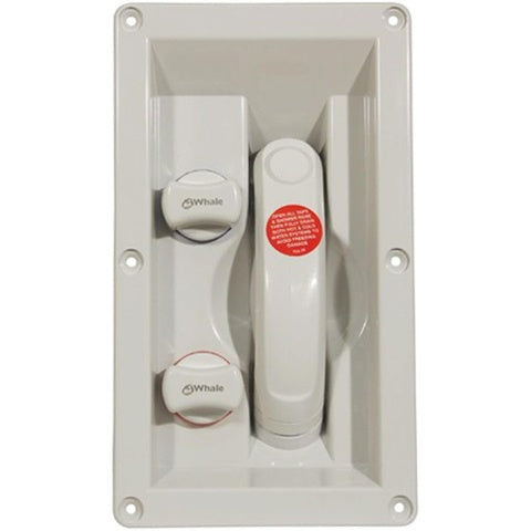 Whale RT2648 Swim 'N' Rinse Transom Bruse Mixer (uden låg) Hvid-1