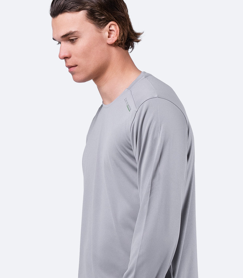 Mens UVActive Long Sleeve Top - Grey-2