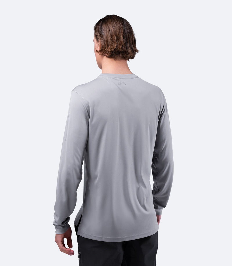 Mens UVActive Long Sleeve Top - Grey-3