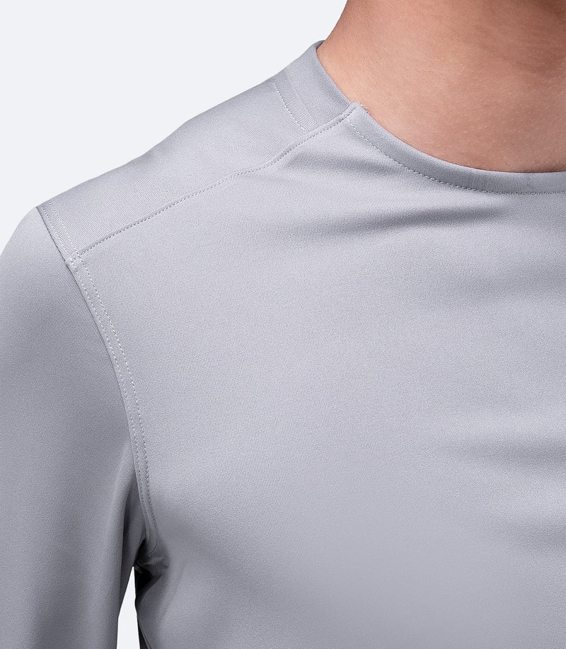 Mens UVActive Long Sleeve Top - Grey-4