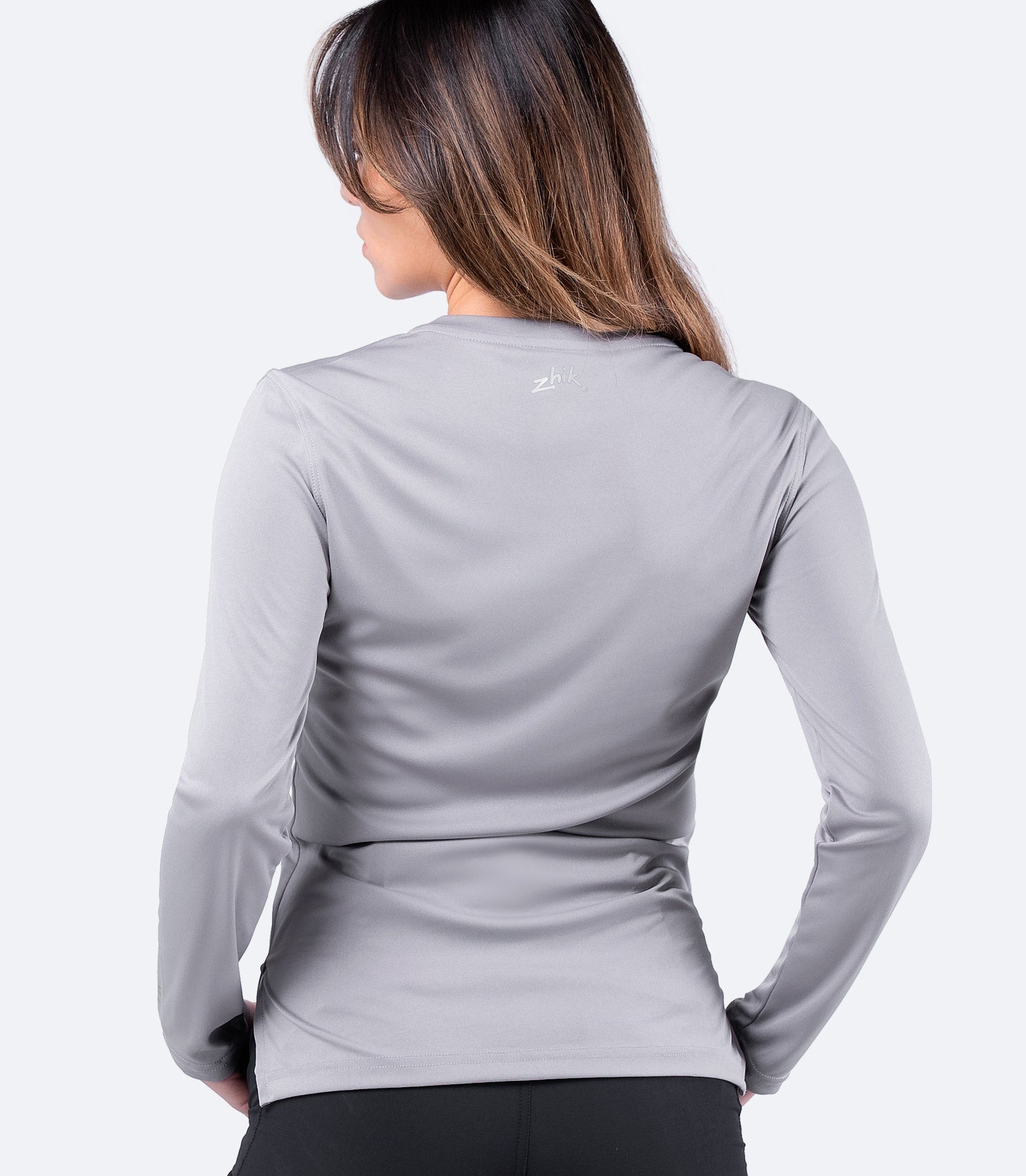 Womens UVActive Long Sleeve Top - Grey-2