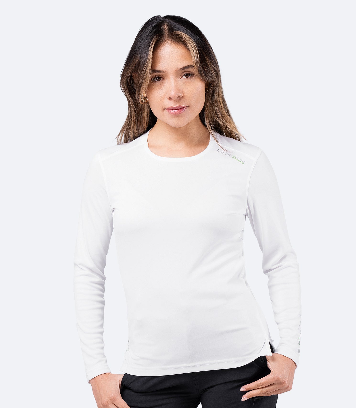 Womens UVActive Long Sleeve Top - White