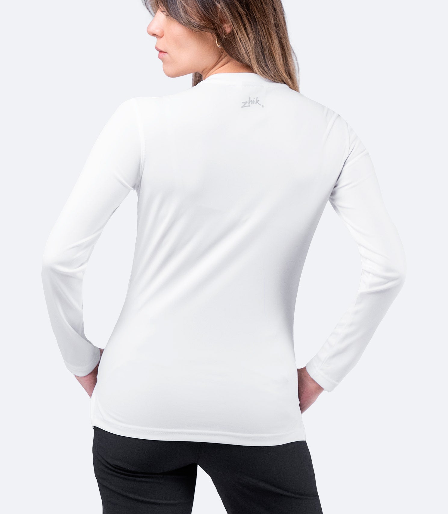 Womens UVActive Long Sleeve Top - White-2