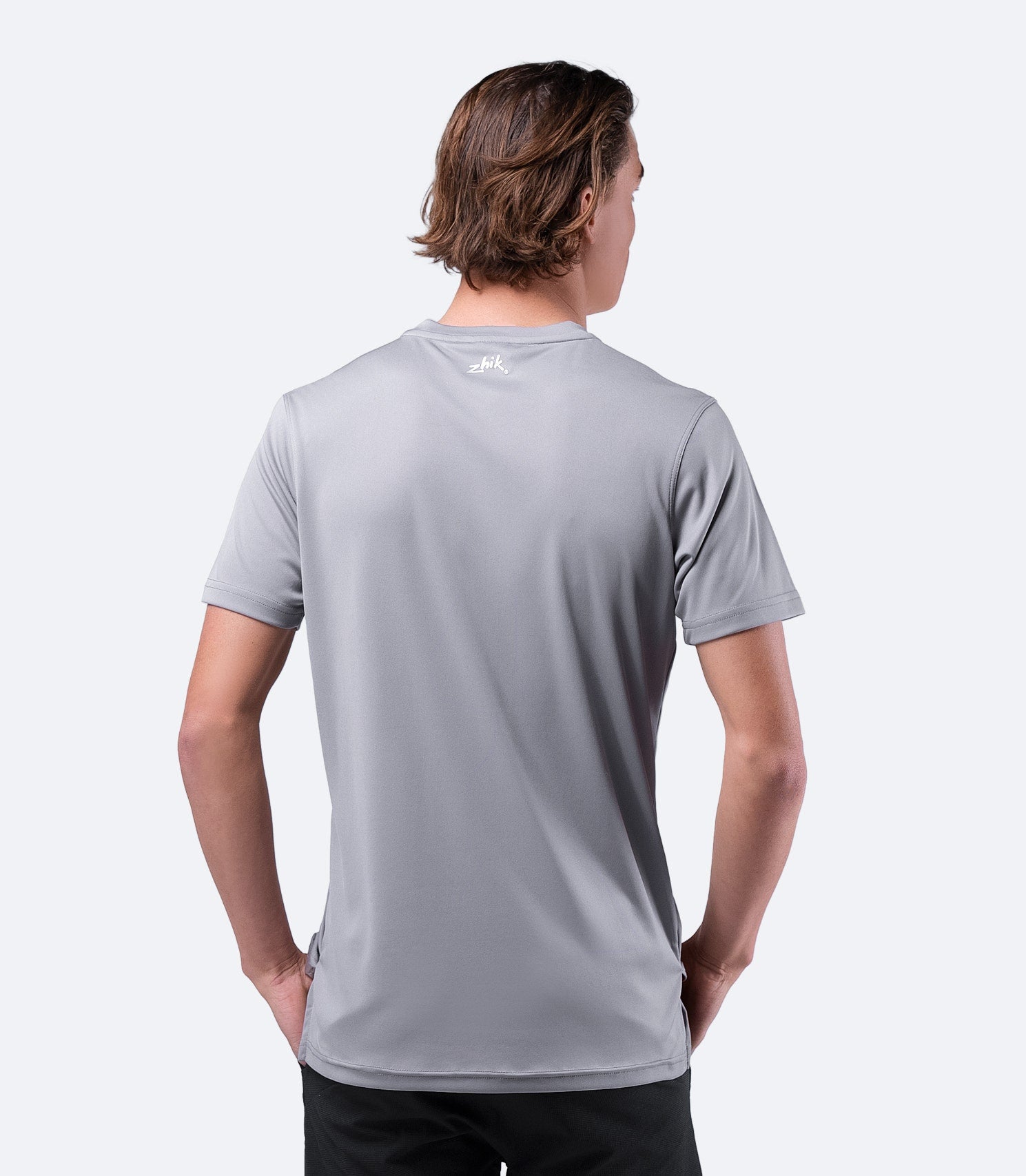 Mens UVActive Short Sleeve Top - Grey-2