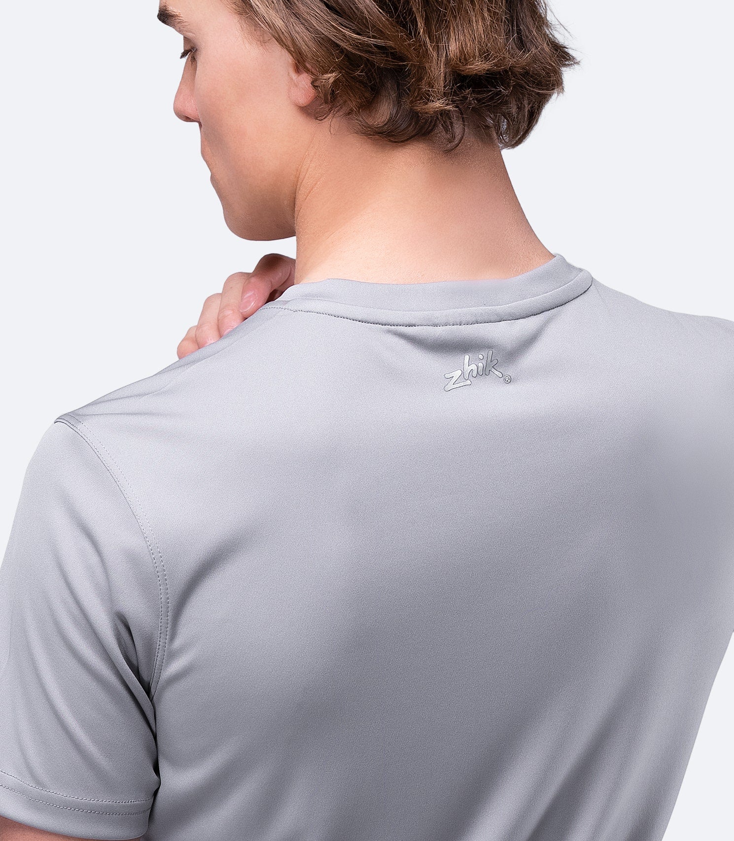 Mens UVActive Short Sleeve Top - Grey-4