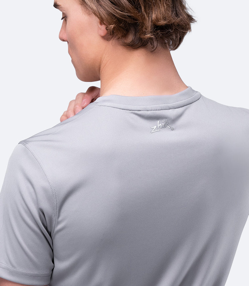 Mens UVActive Short Sleeve Top - Grey-4