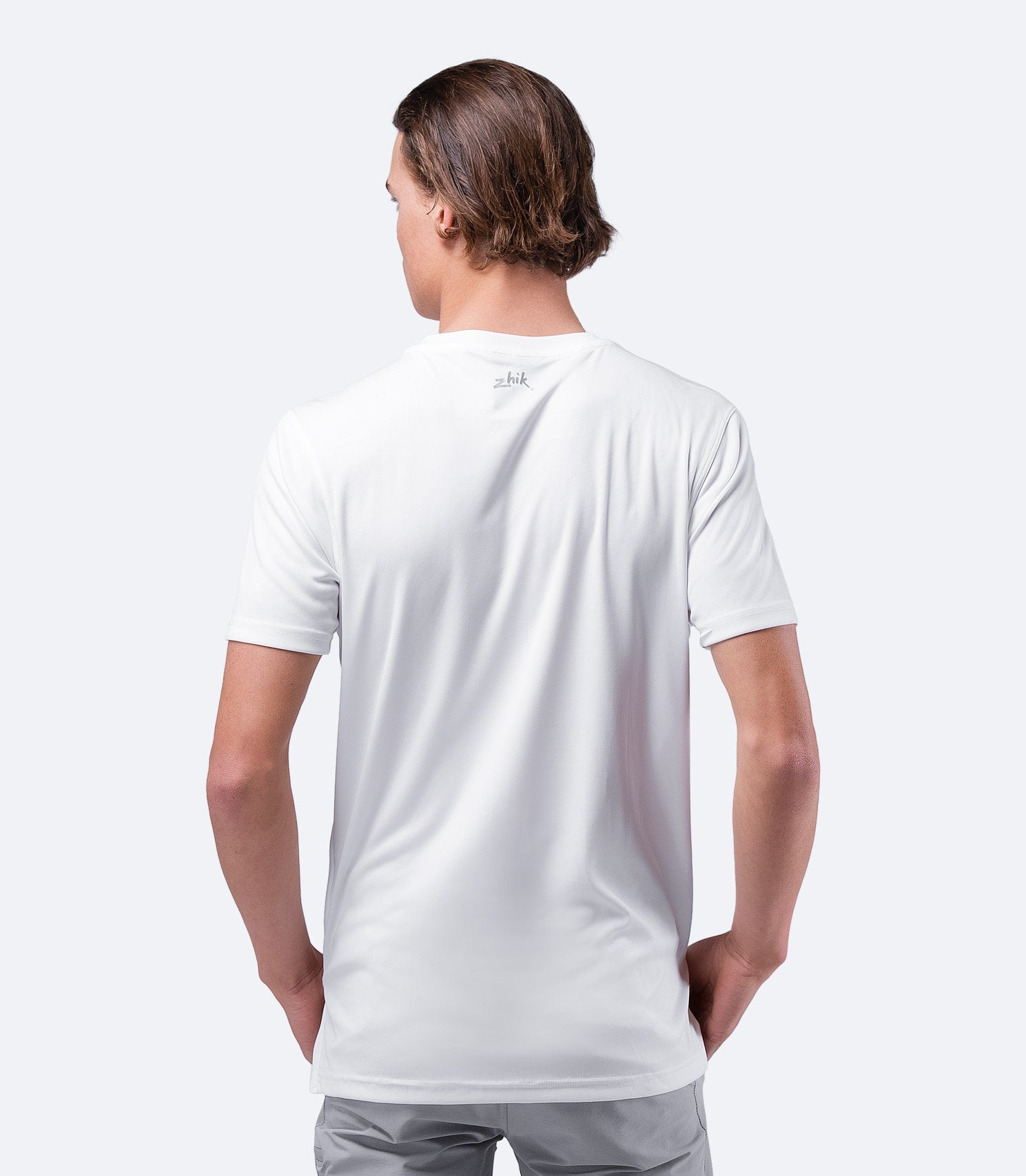 Mens UVActive Short Sleeve Top - White-2