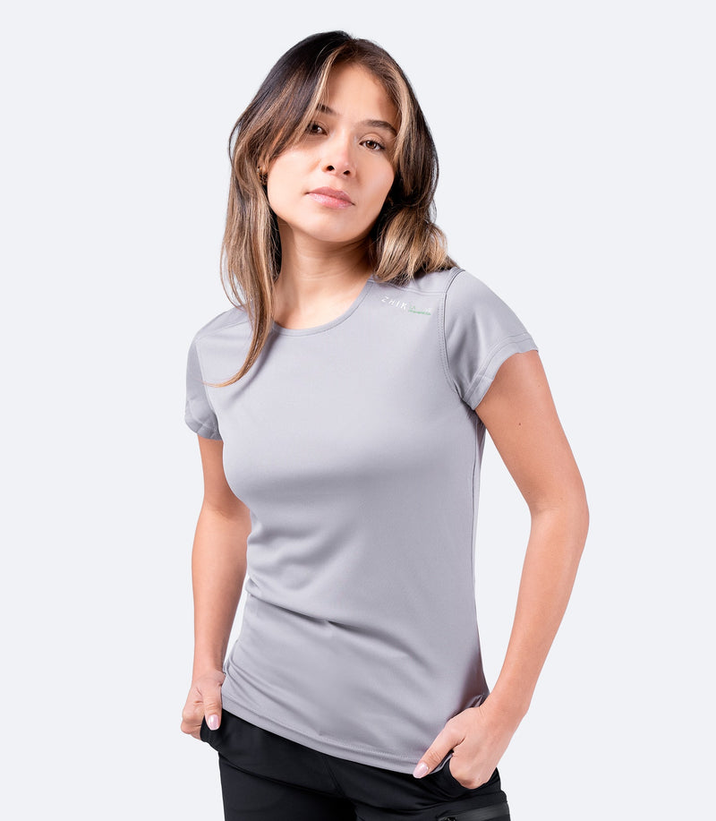 Womens UVActive Short Sleeve Top - Grey-1