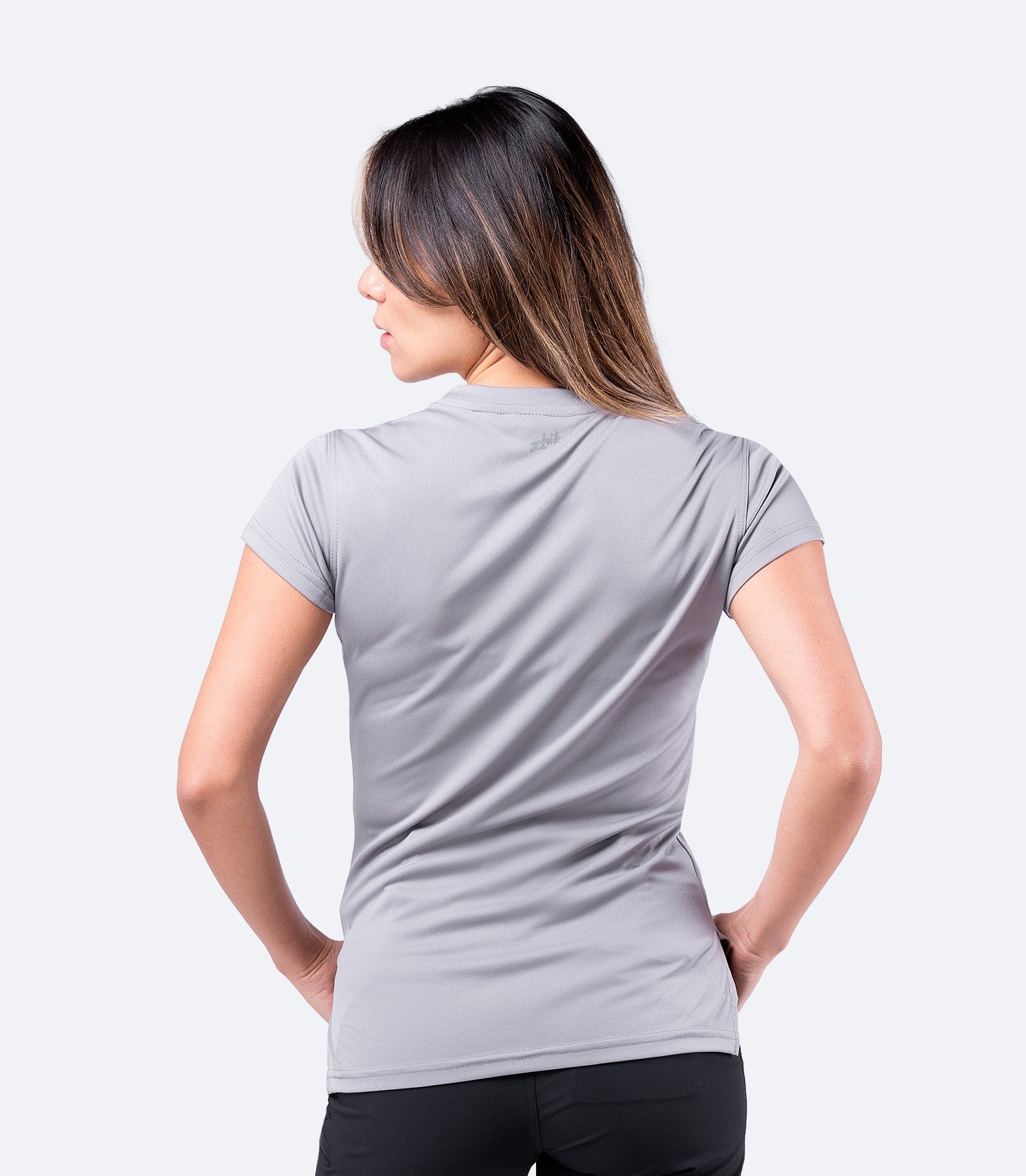 Womens UVActive Short Sleeve Top - Grey-2