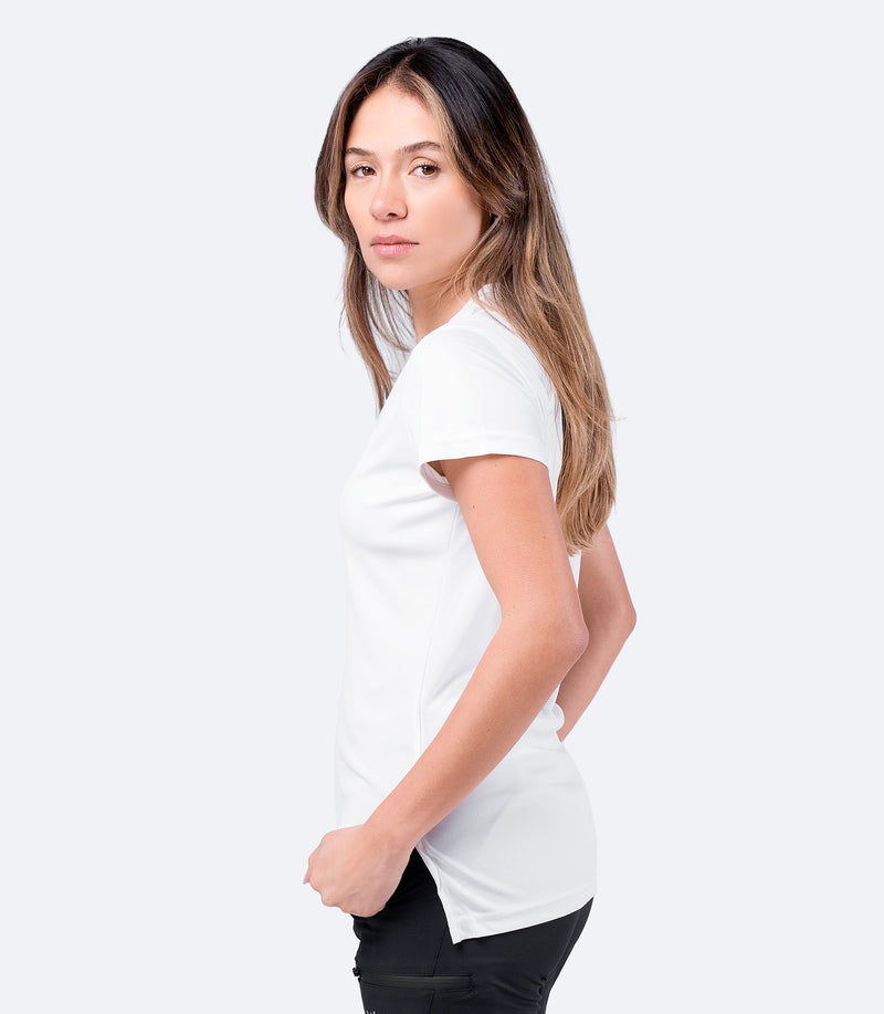Womens UVActive Short Sleeve Top - White-3