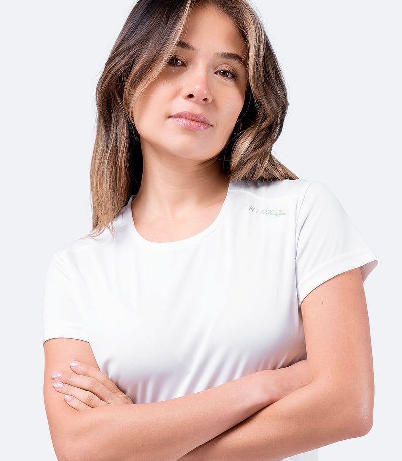 Womens UVActive Short Sleeve Top - White-4