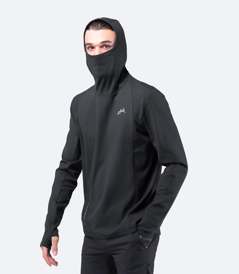 Mens Black ZhikMotion Hooded Top-1