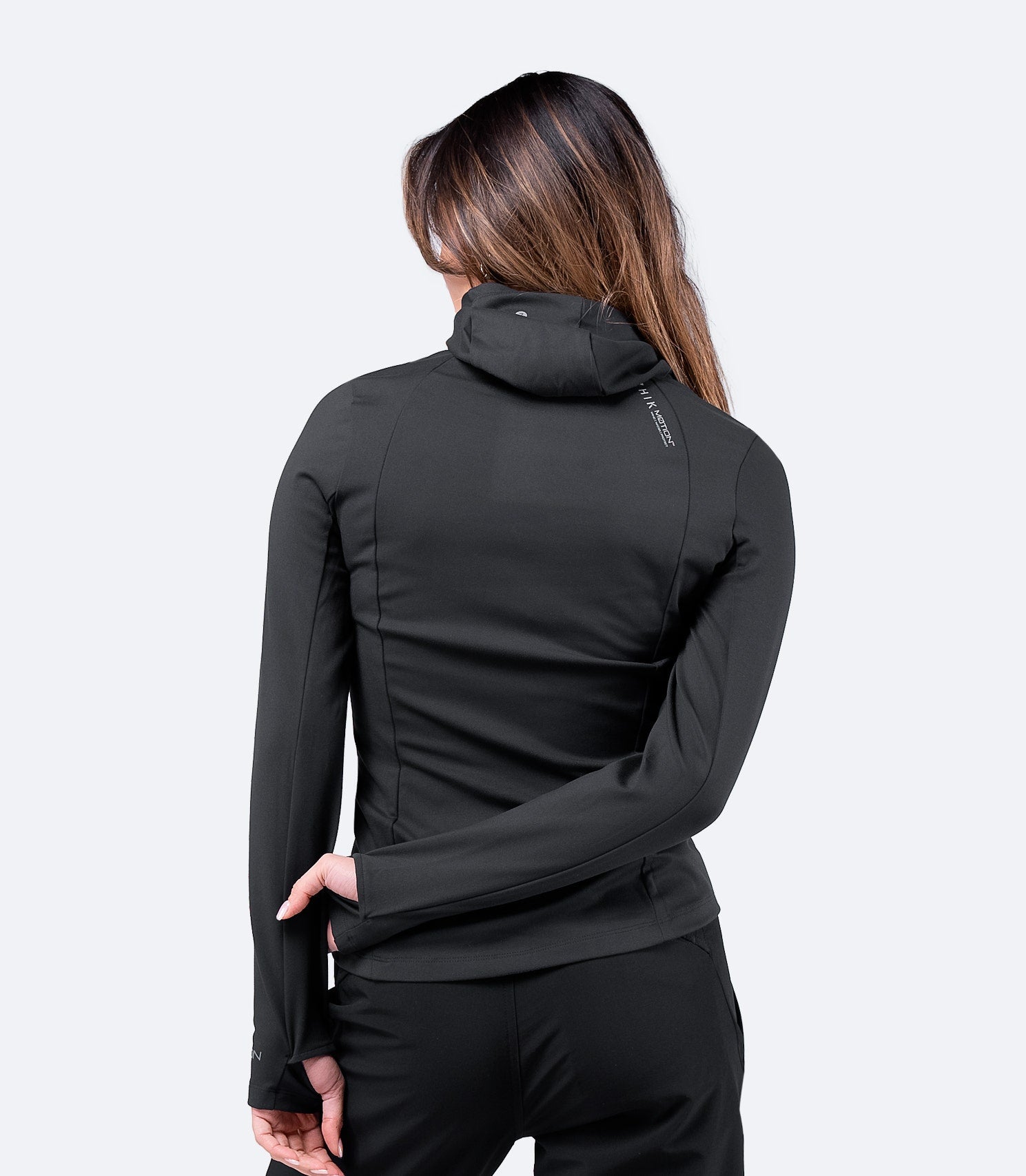 Womens Black ZhikMotion Hooded Top-3