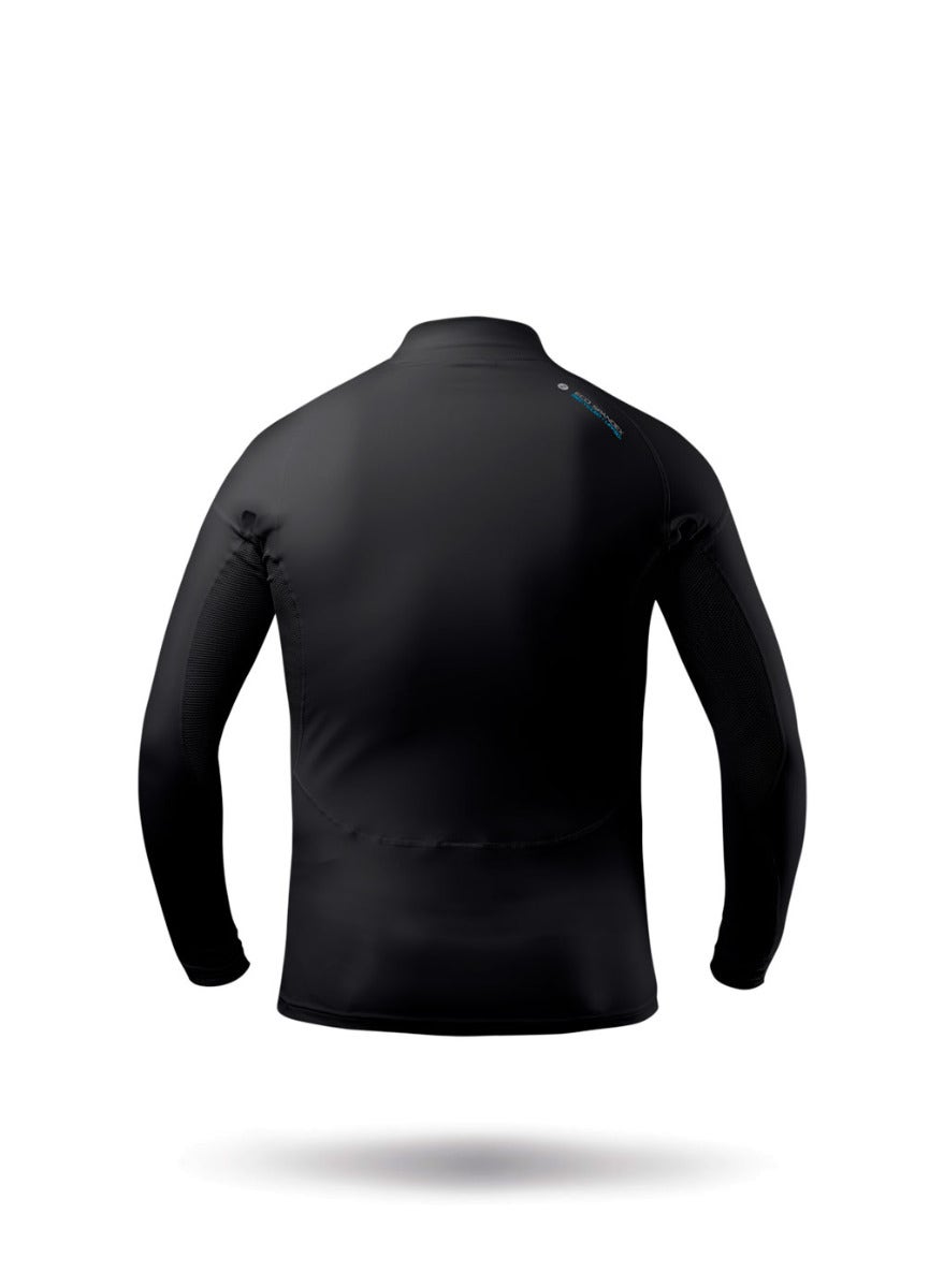 Junior Black Eco Spandex Long Sleeve Top-6