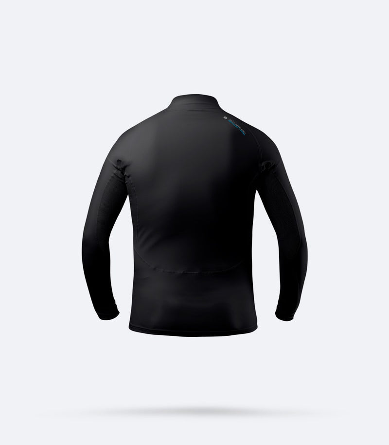 Junior Black Eco Spandex Long Sleeve Top-2
