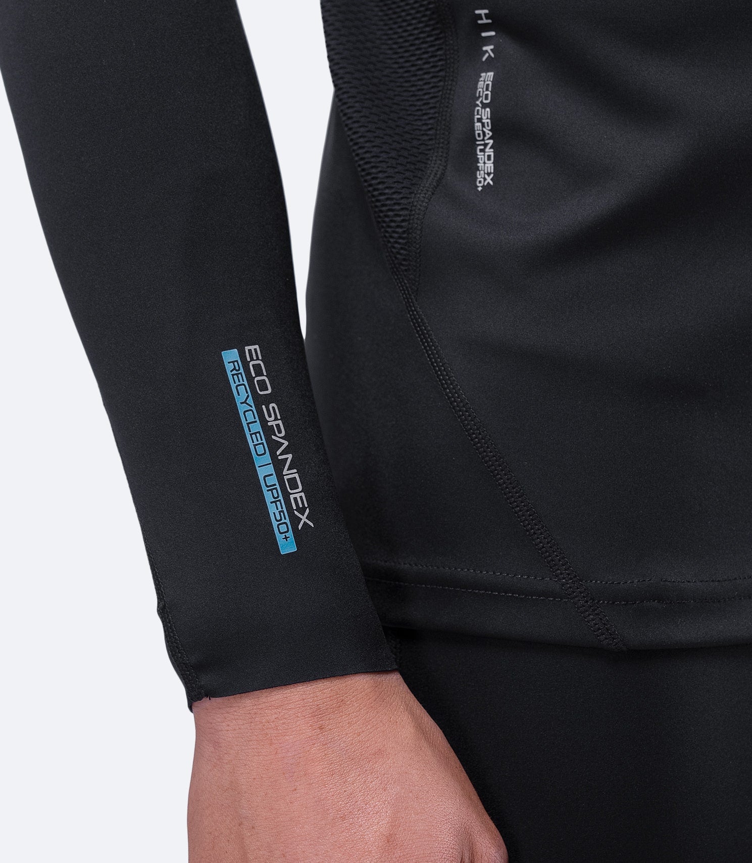 Mens Black Eco Spandex Long Sleeve Top-5