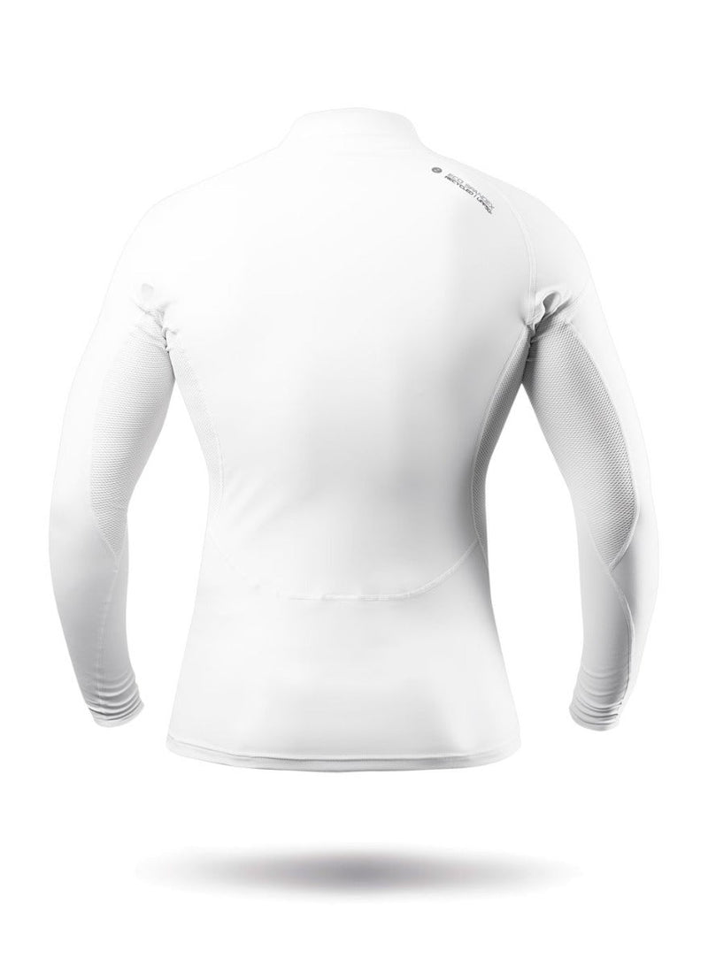 Mens White Eco Spandex Long Sleeve Top-8