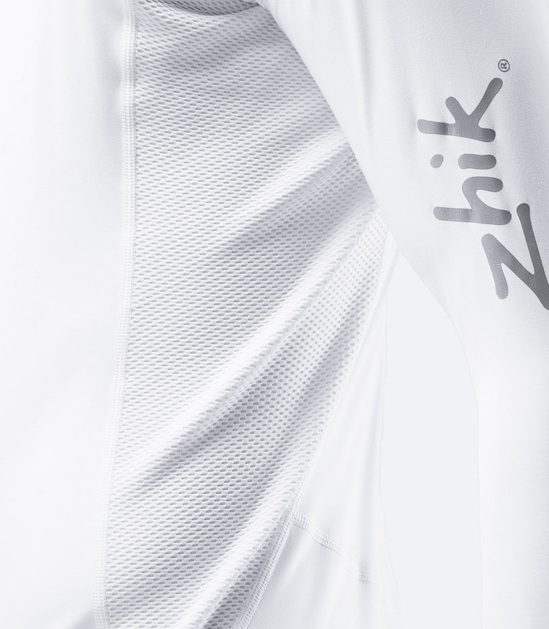 Mens White Eco Spandex Long Sleeve Top-4