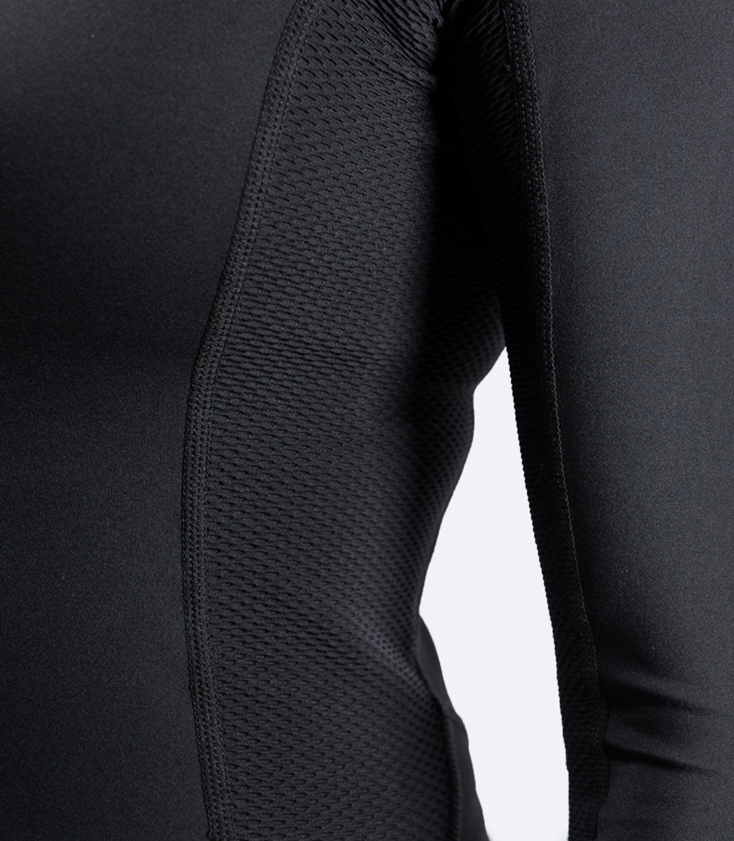 Womens Black Eco Spandex Long Sleeve Top-3