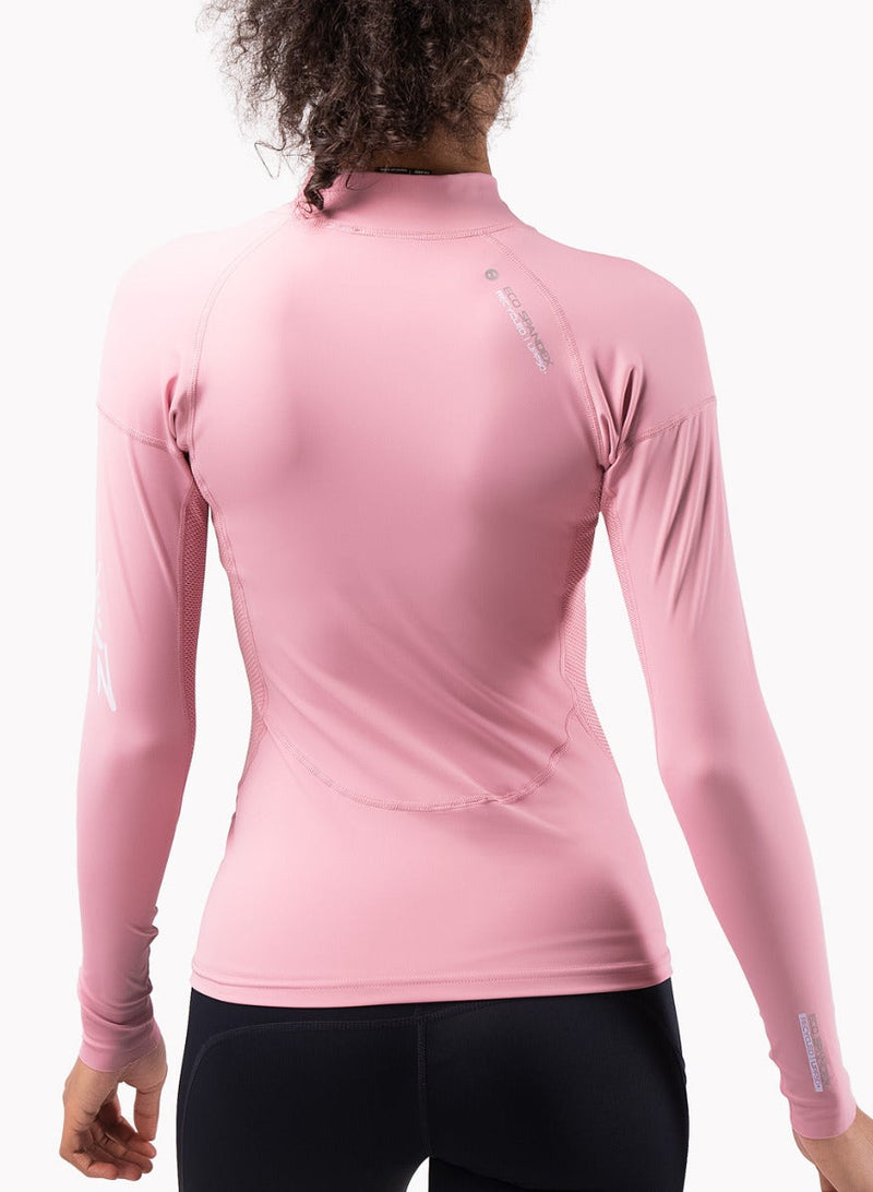 Womens Eco Spandex Long Sleeve Top - Pink-10